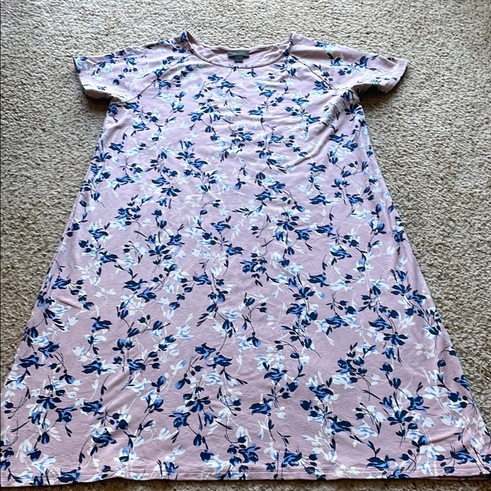 JJill Floral Pink and Blue Dress size S